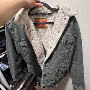Levi’s Green Sherpa Jacket